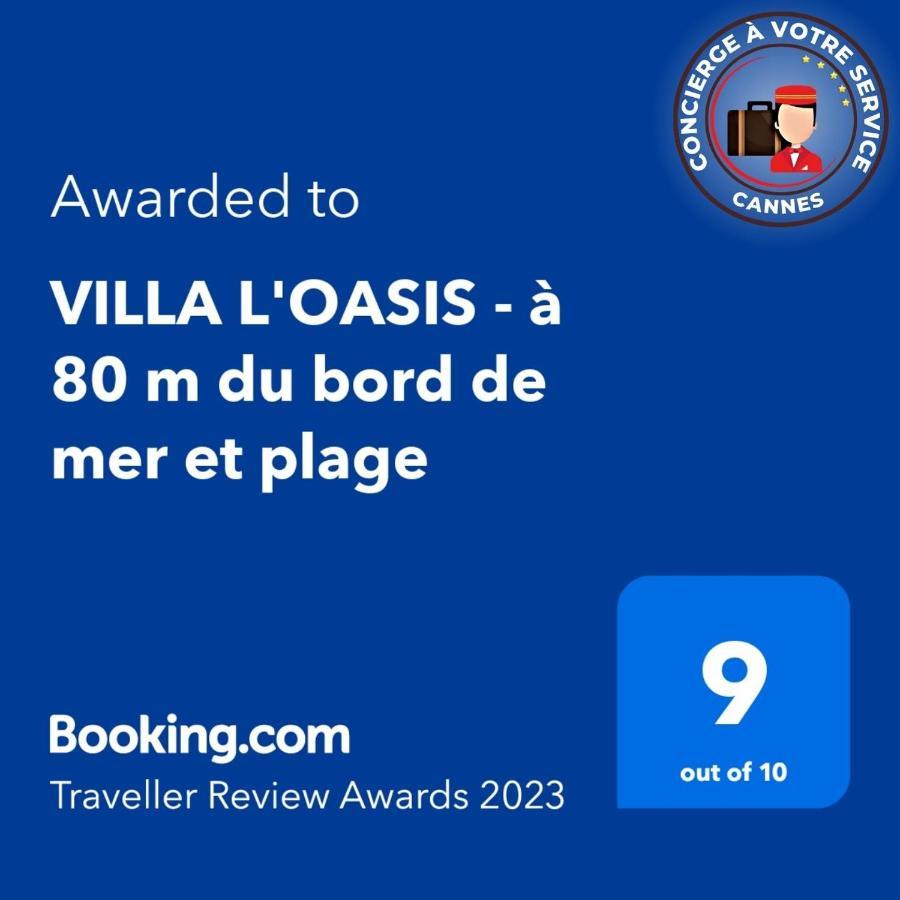 Villa L'Oasis - A 80 M Du Bord De Mer Et Plage Cannes Kültér fotó